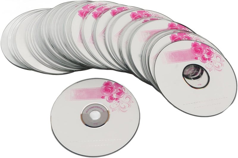 Jectse CD R Blank Discs, 52X 730MB Recordable Discs for Data and Music, with Protective Case, Recordable Media Blank CDs for Video Camera (50PCS) - Image 1